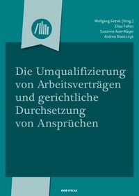 Produktbild: Die Umqualifizierung von Arbeitsvertr&auml;gen und gerichtliche Durchsetzung