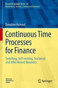 Produktbild: Continuous Time Processes for Finance