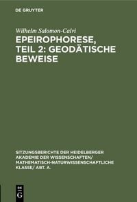 Produktbild: Epeirophorese, Teil 2: Geod&auml;tische Beweise