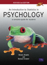 Produktbild: An Introduction to Statistics in Psychology:Revised 2nd Edition with Research Methods for Social Science:An Introduction