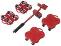Produktbild: TOOLCRAFT TO-7753734 M&ouml;bel-Heber und Transportroller Set Traglast (max.): 400kg