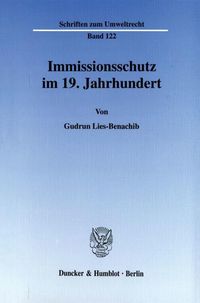 Produktbild: Immissionsschutz im 19. Jahrhundert.