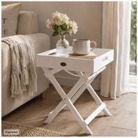 Produktbild: neuetischkultur Holztisch mit abnehmbarem Tablett Mini Holztisch mit abnehmbarem Tablett Mini