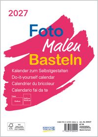 Produktbild Foto-Malen-Basteln Bastelkalender A5 weiß 2027