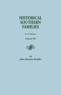 Produktbild: Historical Southern Families. in 23 Volumes. Volume VII