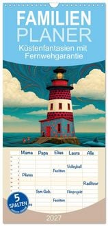 Produktbild: Familienplaner 2027 - K&uuml;stenfantasien mit Fernwehgarantie mit 5 Spalten (Wandkalender, 21 x 45 cm) CALVENDO