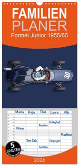 Produktbild: Familienplaner 2026 - Legenden des Rennsports - Formel Junior 1955-1965 mit 5 Spalten (Wandkalender, 21 x 45 cm) CALVENDO