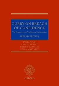 Produktbild: Gurry on Breach of Confidence