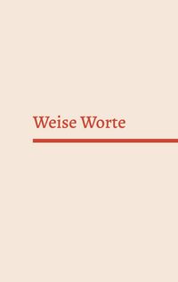 Produktbild: Weise Worte