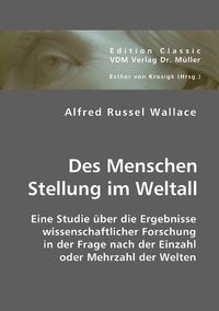 Produktbild: Wallace, A: Des Menschen Stellung im Weltall