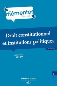 Produktbild: Droit Constitutionnel et Institutions Politiques (15e Edition)