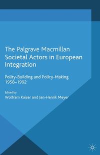 Produktbild: Societal Actors in European Integration