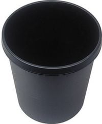 Produktbild: Helit the german H6105895 Papierkorb 18 l (&Oslash; x H) 315 mm x 335 mm Polypropylen Schwarz 1 St.