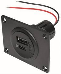 Produktbild: ProCar Power USB-C&reg;/A Doppelsteckdose 12 oder 24 V/DC