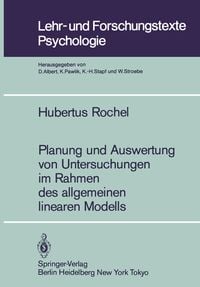Produktbild: Planung und Auswertung von Untersuchungen im Rahmen des allgemeinen linearen Modells