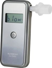 Produktbild: ACE AL7000 Alkoholtester Silber 0 bis 4 &permil; auswechselbarer Sensor, inkl. Display