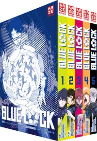 Blue Lock – Band 1-5 im Sammelschuber von Yusuke Nomura