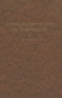 Produktbild: Untersuchungsmethoden der Erd&ouml;lindustrie