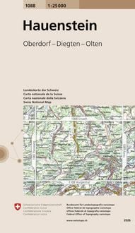 Produktbild: Swisstopo 1 : 25 000 Hauenstein