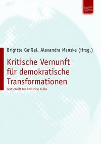 Produktbild: Kritische Vernunft f&uuml;r demokratische Transformationen