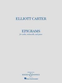 Produktbild: Elliott Carter - Epigrams: Violin, Violoncello, and Piano Playing Score