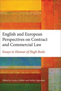 Produktbild: English and European Perspectives on Contract and Commercial Law