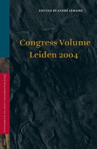 Produktbild: Congress Volume Leiden 2004