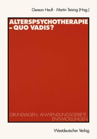 Produktbild: Alterspsychotherapie - Quo vadis?