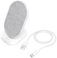 Produktbild: hama 00201686 Wireless Charger \"QI-FC10S-Fab\", 10 W, kabellose Smartphone-Ladestation, WS