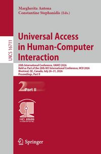 Produktbild: Universal Access in Human-Computer Interaction