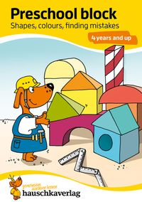 Preschool block - Shapes, colours, finding mistakes 4 years and up, A5-Block Linda Bayerl