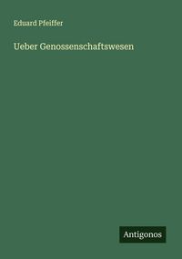 Produktbild: Ueber Genossenschaftswesen