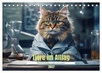 Produktbild: Tiere im Alltag (Tischkalender 2027 DIN A5 quer), CALVENDO Monatskalender