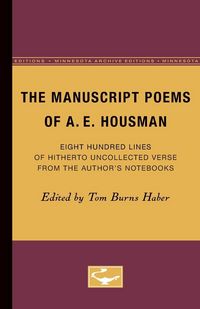 Produktbild: The Manuscript Poems of A.E. Housman