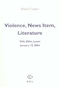 Produktbild: Violence, faits divers, litt&eacute;rature
