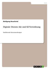 Produktbild: Digitale Dienste Akt und KI-Verordnung