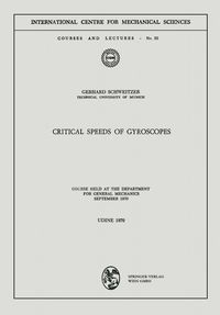 Produktbild: Critical Speeds of Gyroscopes