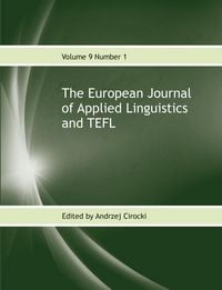 Produktbild: The European Journal of Applied Linguistics and TEFL Volume 9 Number 1