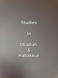 Produktbild: Studies In Obadiah & Habakkuk