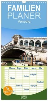 Produktbild: Familienplaner 2027 - Venedig mit 5 Spalten (Wandkalender, 21 x 45 cm) CALVENDO