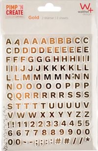 Produktbild: WALTHER Schmucketiketten Pimp 'N Create Buchstaben, gold
