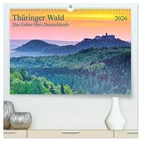 Produktbild: Th&uuml;ringer Wald Das Gr&uuml;ne Herz Deutschlands (hochwertiger Premium Wandkalender 2026 DIN A2 quer), Kunstdruck in Hochglanz