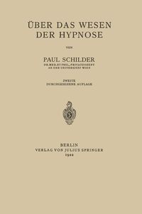 Produktbild: &Uuml;ber das Wesen der Hypnose