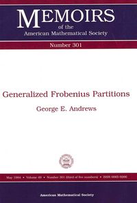 Produktbild: Generalized Frobenius Partitions