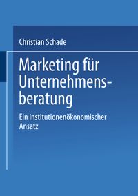 Produktbild: Marketing f&uuml;r Unternehmensberatung