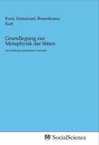 Produktbild: Grundlegung zur Metaphysik der Sitten