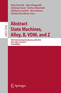 Produktbild: Abstract State Machines, Alloy, B, VDM, and Z