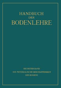 Produktbild: Die Physikalische Beschaffenheit des Bodens