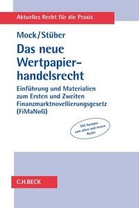 Produktbild: Aktuelles Recht f&uuml;r die Praxis / Das neue Wertpapierhandelsrecht