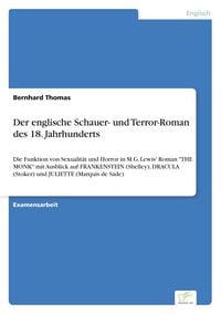 Produktbild: Der englische Schauer- und Terror-Roman des 18. Jahrhunderts